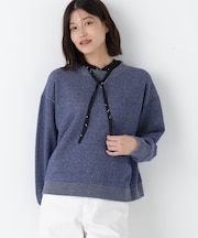 ◆ロゴ刺繍カラースウェット