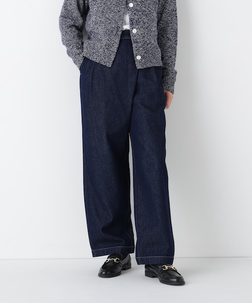 ◆ソフトデニムバレルパンツ