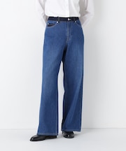 ◆ソフトデニムセミワイドパンツ