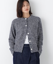 ◆ＭＩＸヤーンクルーネックカーディガン