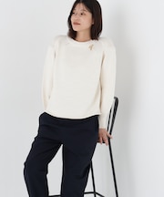 ◆コットンミックスローゲージニットプルオーバー