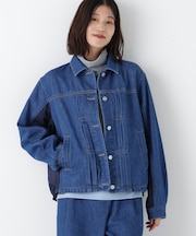 ◆ソフトデニムドッキングブルゾン