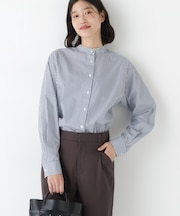 ◆ドビーストライプレースカラーブラウス