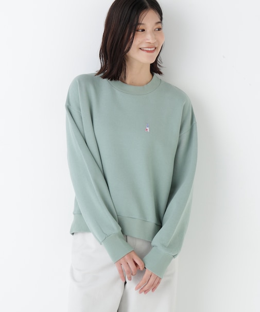 ◆モチーフワッペン裏起毛スウェット