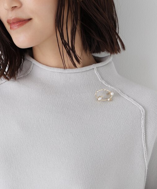 Ｊｕｎｃｏ　Ｐａｒｉｓオーバルパールブローチ