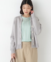 ◆ギマコットンキーネックカーディガン