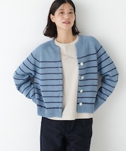 ◆ギマコットンキーネックカーディガン