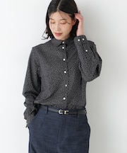 ◆ドット柄ベーシックシャツ
