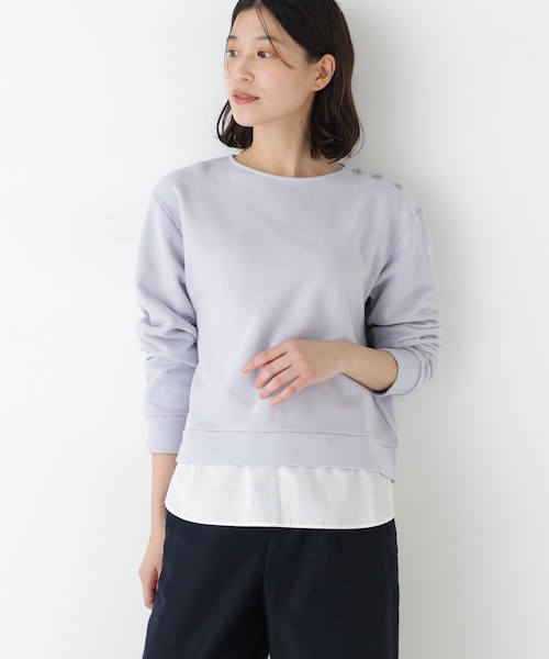 ◇シャツテールドッキングプルオーバー｜ヒューマンウーマンの通販