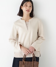 ◆ボーダー重ね着風ＰＯ