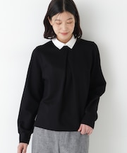 ◆シャツカラードッキングプルオーバー