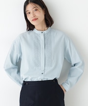 ◆レースドッキングハンドカラーブラウス