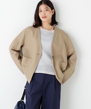 ◆ラミーキャンパスノーカラージャケット