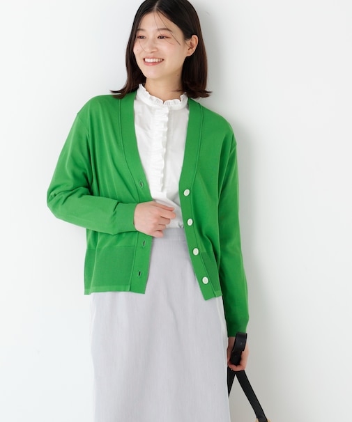 ◆アイレットＶネックカーディガン