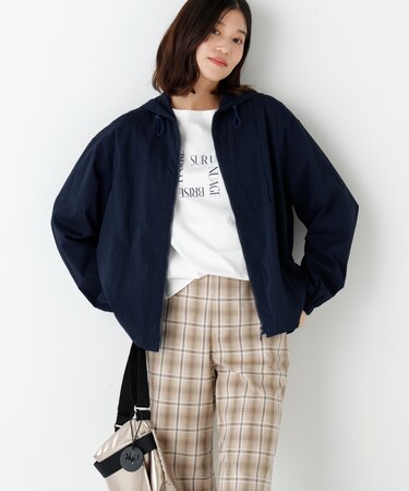 ◆シアーアノラックフーディーブルゾン