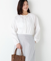 ◆バランサーカットソーギャザーブラウス