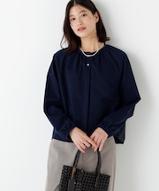 ◆バランサーカットソーギャザーブラウス