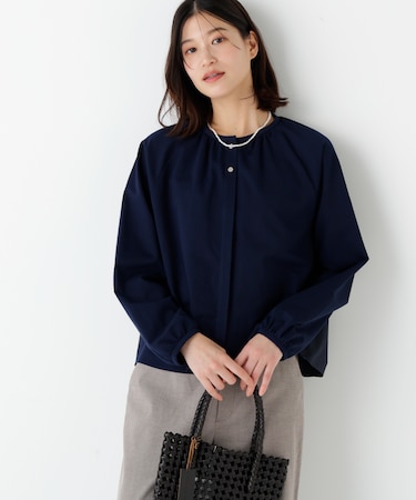 ◆バランサーカットソーギャザーブラウス
