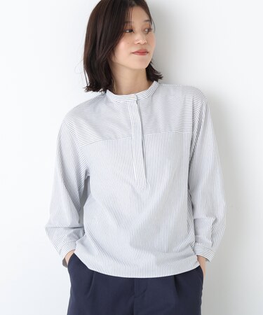 ◆鹿の子ジャージーバンドカラープルオーバー