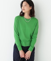 ◆ネックダブルプルオーバーニット