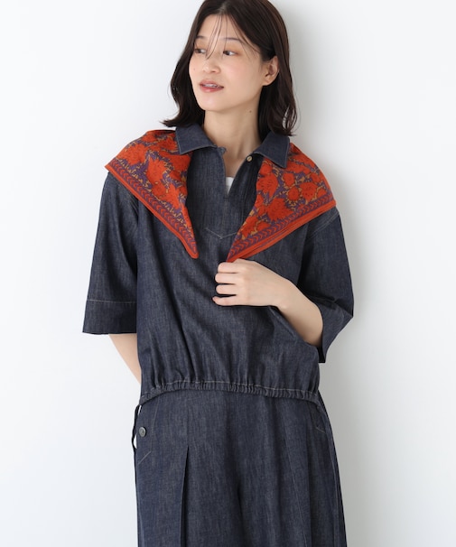 ◆ライトオンスデニムスキッパーブラウス