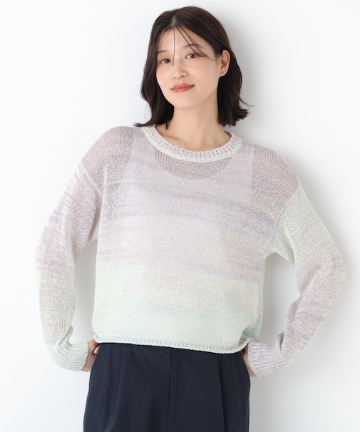 ◆綿ポリカスリヤーンクルーネックプルオーバー