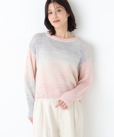 ◆綿ポリカスリヤーンクルーネックプルオーバー