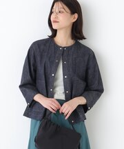 ◆綿麻ライトオンスデニムブルゾン