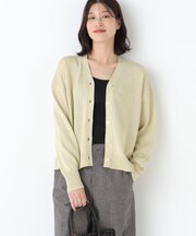 ◆ペーパーヤーンＶネックカーディガン