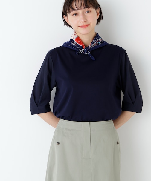 布帛コンビカットソー