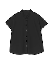 《大人気追加入荷！ ／ 洗える》ライトカットソースタンドフリルブラウス