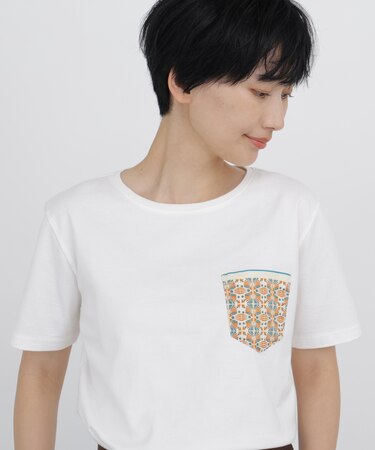 《 大人気！ ／ CLOUDYコラボ 》アフリカンモチーフ  ポケットＴシャツ