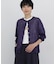 ◆ラミーハイゲージクルーネックカーディガン