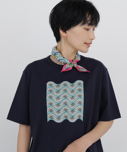 《 大人気！ ／ CLOUDYコラボ 》アフリカンモチーフ プリントＴシャツ