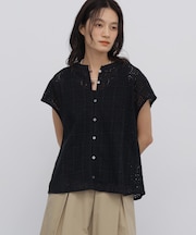 ◆インドコットンアイレット刺繍ブラウス