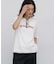 ◆フロッキープリントクルーネックＴシャツ