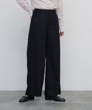 ◆ライトフラノウォッシャブルセミワイドパンツ