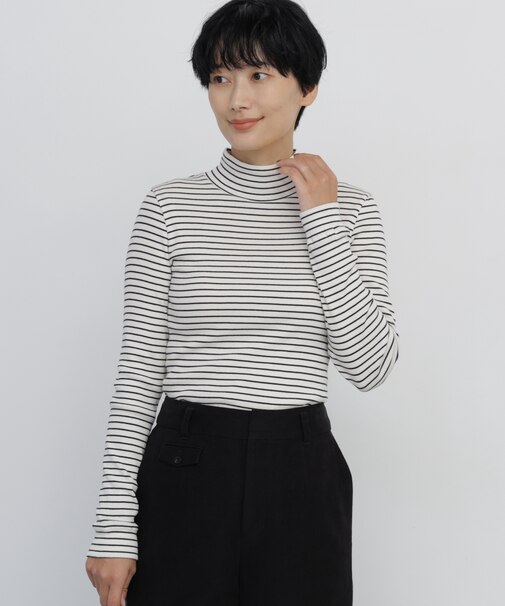 ◆オーガニック丸胴ボーダーカットソー