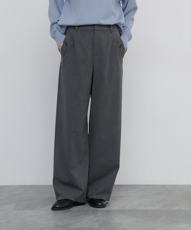 ◆ウォーム裏起毛セミワイドパンツ
