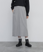 トップツイルフリンジリラックスタイトスカート