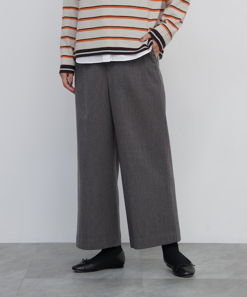 TOPツイルストレッチマリンガウチョパンツ