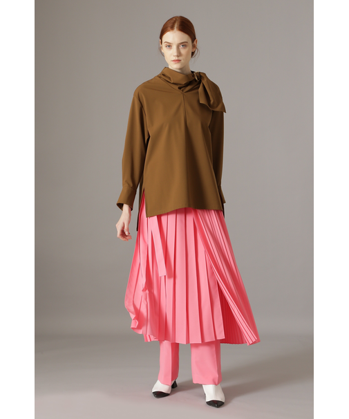 プリーツレイヤードボトム