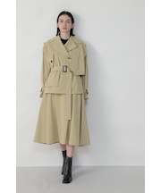 コットンシャンブレースカート