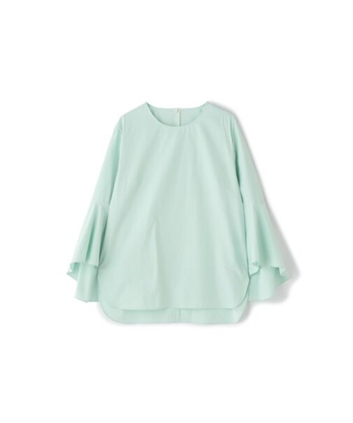 ◆ハイカウントタイプライター袖フレアーシャツ