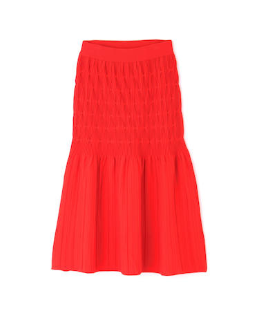 ジオメトリックニットスカート