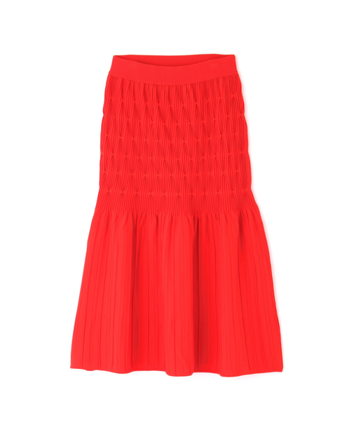 ジオメトリックニットスカート