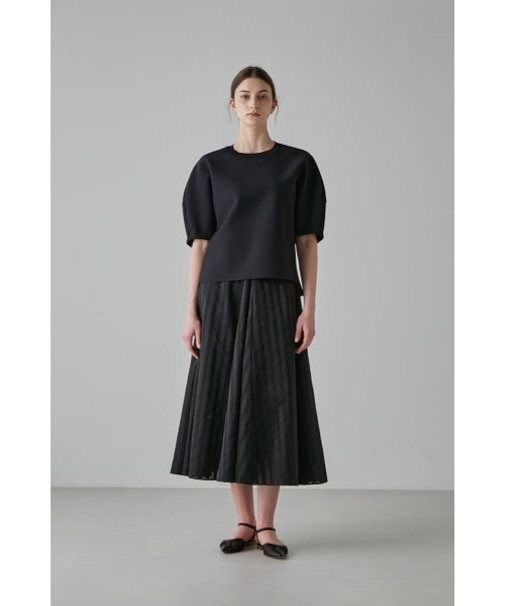 オーガンザストライプスカート