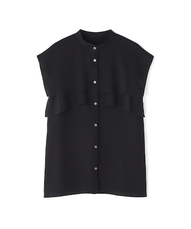 ◆ソフトジョーゼットノースリーブブラウス