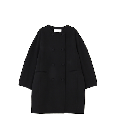 ピュアカシミヤノーカラーコート