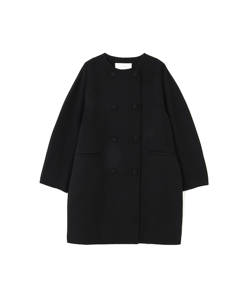 ピュアカシミヤノーカラーコート